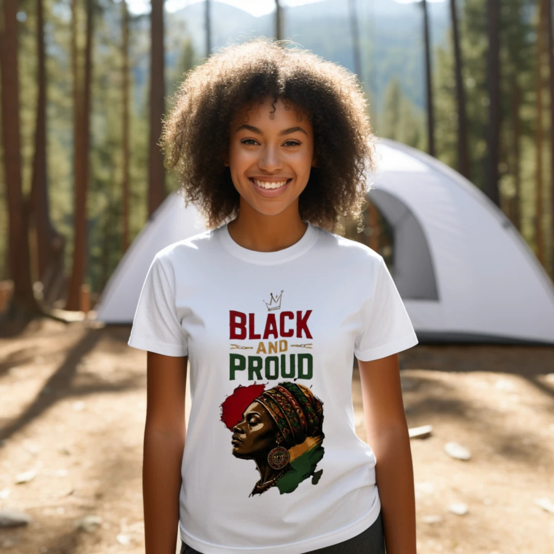 Black and Proud Crop Top